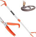 Kalkal 79" Snake Grabber Tool, Professional Aluminum Alloy Telescopic Rattle Snake Tongs, Heavy Duty Reptile Grabber Snake Catcher Wide Jaw Pick-up Handling Tool with Lock