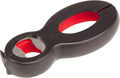 Westmark Multi-Opener, Rubberised Inner Surface, 14 x 6 cm, Stainless Steel/Plastic, Black/red, 10552270