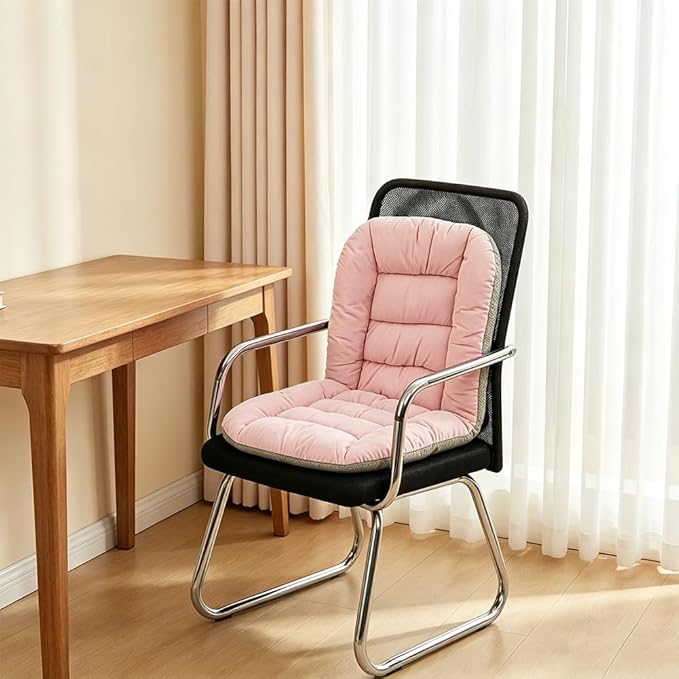 Office Chair Cushion，Desk Chair Cushion with High Back Support, Seat Cushion with Non-Slip Bottom for Home Dining Room Kitchen (Dark Green)