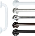 Vive Grab Bar for Showers - Bathroom Antislip Handrail for Seniors, Elderly Assistance Product, Heavy Duty Shower Handles, Handicap Grab Bars, Stainless Steel, Multipurpose, 440 lbs (White)