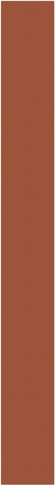 KOZYFLY Orange 2x18 Runners Rugs for Hallway, Extra Long Washable Runner Rug, Woven Non Slip Kitchen Runner, Cotton Entryway Rug, Floor Carpet for Entry, Aisle, Hall, Burnt Orange/Tan