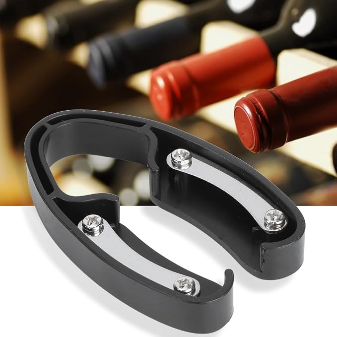 Wine Opener Foil Cutter and Easy Blade Removable Foil Cutter for Opening Wine Bottles and Tin Wrappers Convenient Tool for Wine Bottle Opening (Black)
