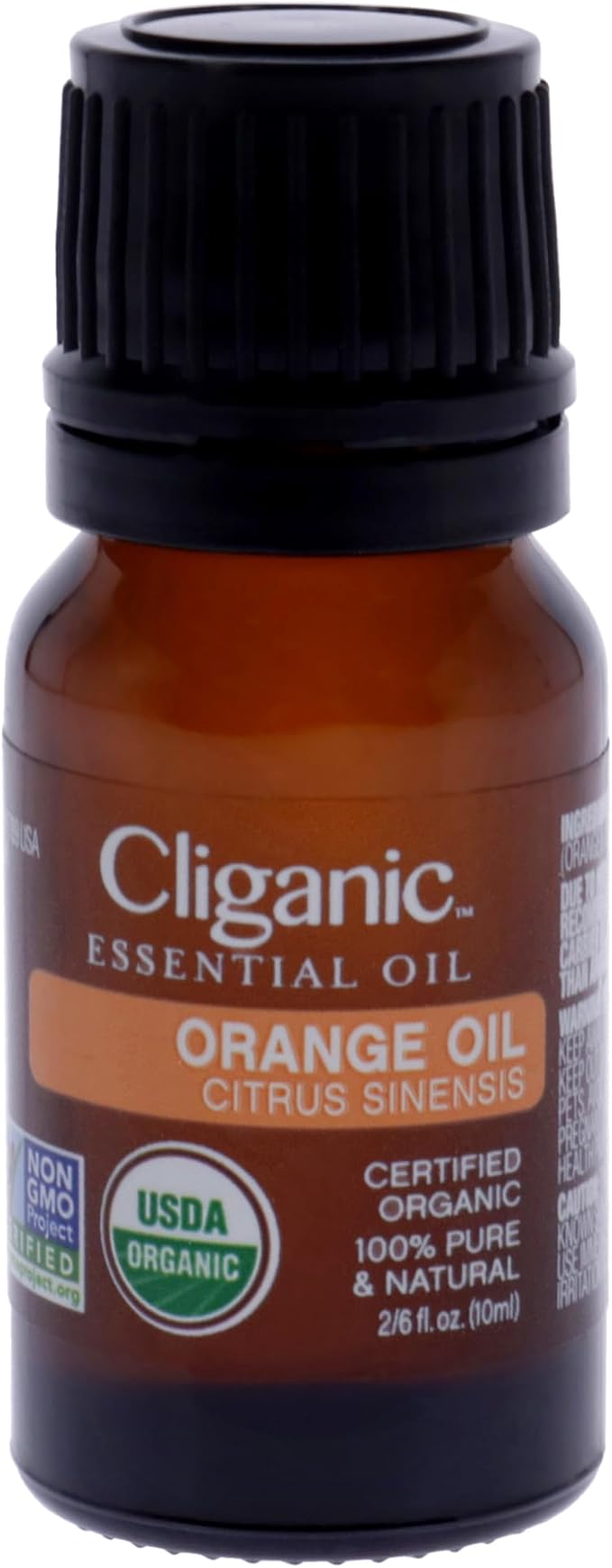 Cliganic Organic Sweet Orange Essential Oil, 10ml - 100% Pure Natural for Aromatherapy Diffuser | Non-GMO Verified (Packaging May Vary)