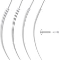 GEMQUEEN Piercing Taper Ball Grabber Tool for Changing Jewelry - 14G 16G 18G 20G Stainless Steel Flat Back Earrings Applicator Tool Threadless Insertion Pin Thread Body Piercing Kit for Ear Nose Lip