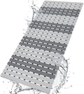 BEMISO Shower Mat Non Slip Bathtub Mat with Suction Cups and Drain Holes 37.4 x15.7 Inch Bath Mat for Tub & Shower.Easy Dry,Easy to Cut,Eco-Friendly