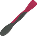 Tovolo Mini Scoop and Spread Tool for Kitchen Meal Prep Small Sandwich Spreader Spatula for Peanut Butter Jelly, Silicone BPA Free Dishwasher Safe Scooper Spreader, Charcoal Gray and Viva Magenta