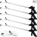 Sabary 5 Pack Suction Cup Reacher Grabber Heavy Trash Picker Grabber Tool, Long Handy Aids Nonslip Claw Reach Tool for Elderly Pick up Stick Arm Extension Litter Picker (Black)