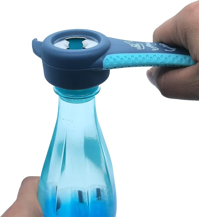 Jar Opener for Weak Hands, 5 in 1 Bottle Opener for Seniors with arthritis | Multifunction Lid Opener, Adjustable, Non-slip, Effortlessly Open Jars Bottles and Ring Pull Cans,Included Rubber Gripper Pad