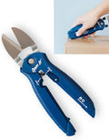 Zibra Open It! 4-in-1 Box Cutter & Package Opener Tool – Heavy Duty Scissors, Retractable Blade & Screwdriver – All-in-One Household Tool for Boxes & Plastic Packaging, Blue