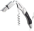 GOBETTER Wine Opener, Professional Corkscrews for Wine Bottles Cap Remover, Manual Wine Key for Home Use, Servers, Waiters Bartenders and Wine Lovers, Ebony Wood