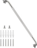 40 Inch Anti Slip Shower Grab Bar, Munzong Bathroom Grab Bar for Showers, Brushed Nickel Knurled Handicap Balance Bar,Safety Hand Rail Support Elderly Senior Assist Bath Handle
