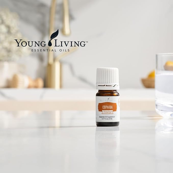 Young Living Copaiba Essential Oil | 5 ml | Warm Woodsy Aroma for Diffusers, Massage & Aromatherapy | Botanical Oil from Copaifera Resin | Smooth Grounding Scent | Seed to Seal Quality