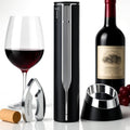 Linkstyle.life Electric Wine Opener, Automatic Rechargeable Wine Bottle Opener with Charging Base and Foil Cutter, Premium Metal Corkscrew, Gift for Dad, Wine Gifts for Men, Wine Lovers