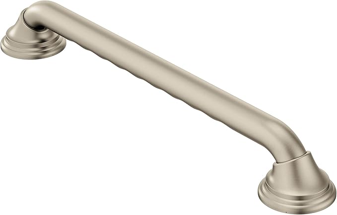 Moen Brushed Nickel 16-Inch & 24-Inch Bathroom Safety Designer Shower Grab Bars