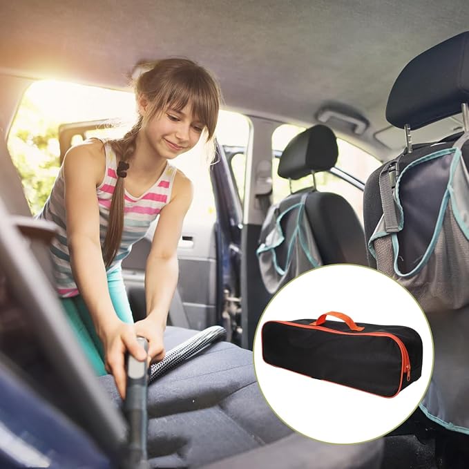 Car Tools Bag Utility Organizer with Handle for Portable Vacuum Cleaner Air Pump and Hand Tools 16.53 Inch Oxford Cloth Storage Pouch for Vehicle and Home