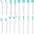 Lumkew Small Cleaning Brushes for Small Spaces, Tiny Household Cleaning Supplies Tools, Mini Crevice Cleaning Brush Scrub Narrow Corner Nook Track Grooves Bathroom Kitchen Home Detailing, 16 Pcs