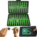 41 Pcs Terminal Pin Removal Tools with Blow-Molded Case - Electrical Pin Removal Tools Automotive Depinning Tool Kit for Automotive & Household Devices Most Connector, Green