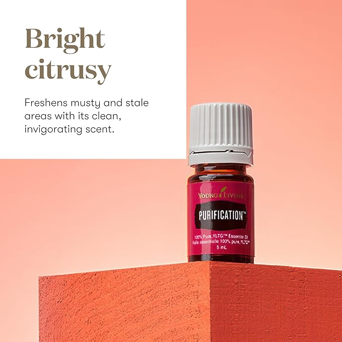 Young Living Purification Essential Oil 15ml | Soothing to Your Skin for Everyday Irritations | Laundry Boosting & Scent Neutralizing | Aromatherapy Diffuser & Freshener for Home