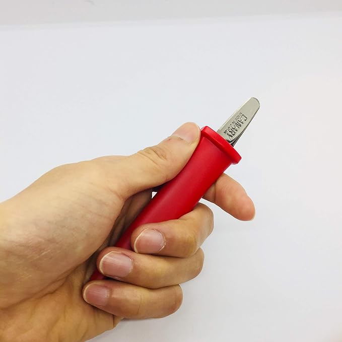 CANARY Box Opener Tool 5" - Mini Package Opener Box Cutter Knife for Opening Packages - Made in Japan, Red