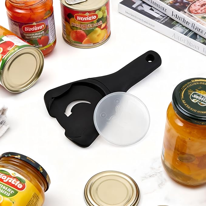 Multi-Purpose Jar Opener with Non-Slip Base Pad for Kitchen Use