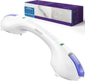 KEKOY 17.5 Inch Suction Grab Bars for Bathtubs and Showers with Indicator - Heavy Duty Safety Shower Handle for Seniors and Elderly, Handicap Bars for Bathroom, No Drilling and Removable, Purple