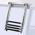 Boat Ladder,Stainless Steel Telescoping Folding Heavy Duty Pontoon Swim Boarding Ladder for Outboards,Yacht,Marine Fishing Boat