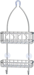 Simple Houseware Stainless Steel Bathroom Hanging Shower Head Caddy Organizer (24 x 10.2 x 4.25 inches)