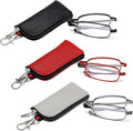 Folding Reading Glasses for Men Women, Keychain Compact Readers Blue Light Portable Pocket Eyeglasses
