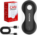 CACOE Automatic Smart Electric Can Opener with Auto Stop & USB-C Charging - Cordless Can Opener for Elderly and Arthritic Users for Seniors & Arthritis, Effortless One-Touch Open (black)