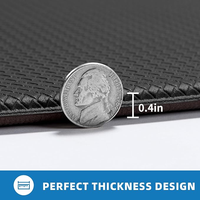 Kitchen Mats for Floor 2 Piece - 17"x29"+17"x47" Anti Fatigue Mats for Kitchen Floor - Non Slip Cushioned Rugs for Standing - Black