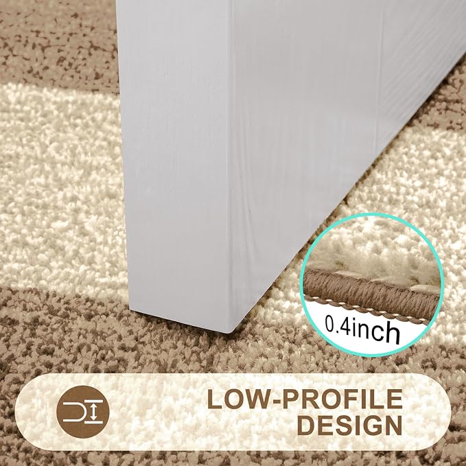 Kitinjoy Indoor Outdoor Door Mat, 48x32 Non-Slip Absorbent Dirt Trapper, Low-Profile Washable Inside Entrance Front Floor Mat, Sturdy Soft Entry Doormats for Entryway, Khaki