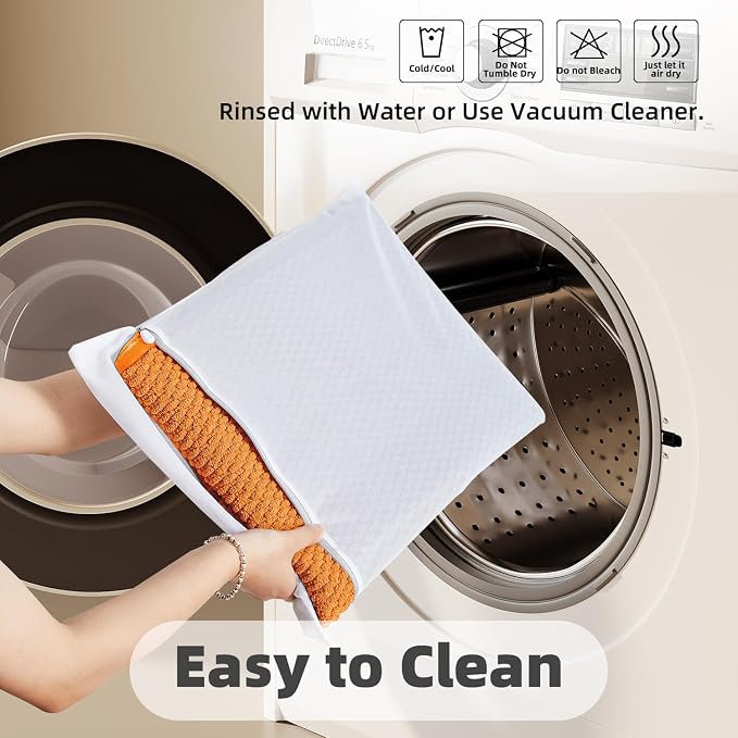 TYUU Large Bathroom Rugs Non Slip Washable Bath Rugs Super Absorbent Bathroom Rug Thin Quick Dry Low Pile Bath Mats, Orange 36"x48"
