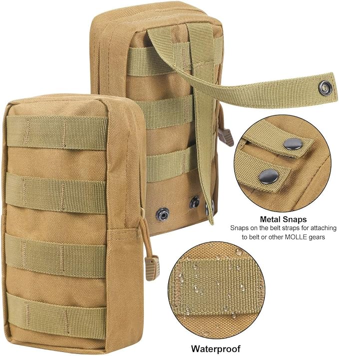 4-Pack Molle Pouch Tactical Molle Pouches Compact Utility EDC Waist Bag Pack