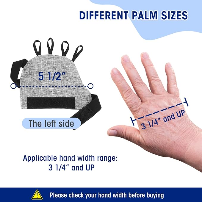 Zipcase Weighted Gloves for Tremors to Provide Hand Stability,Perfect Writing Weights & Hand strenthening Tool, Gray