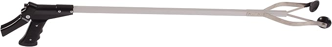 DMI Reacher Grabber Tool for Elderly, Disabled or After Surgery Recovery, Claw Grabber, Reaching Assist Tool, Trash Picker, Hand Gripper, Arm Extension, 33 Inches, Non Folding, Suction Claw