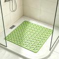 Casa and Beyond Shower Mat, Secure Shower Mats Easy to Clean, Showers Mat with Suction Cup, Washable Non-Slip Bathtub Mats for Inside Showers (Green,20.9 * 20.9 in)