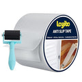 Anti Slip Tape Clear Waterproof Outdoor/Indoor, 4" x 35Ft Non Slip Traction Grip Tape for Bathtubs, Boats, Stairs, Pools, Transparent, Soft, Comfortable for Bare Feet (4" X 35')