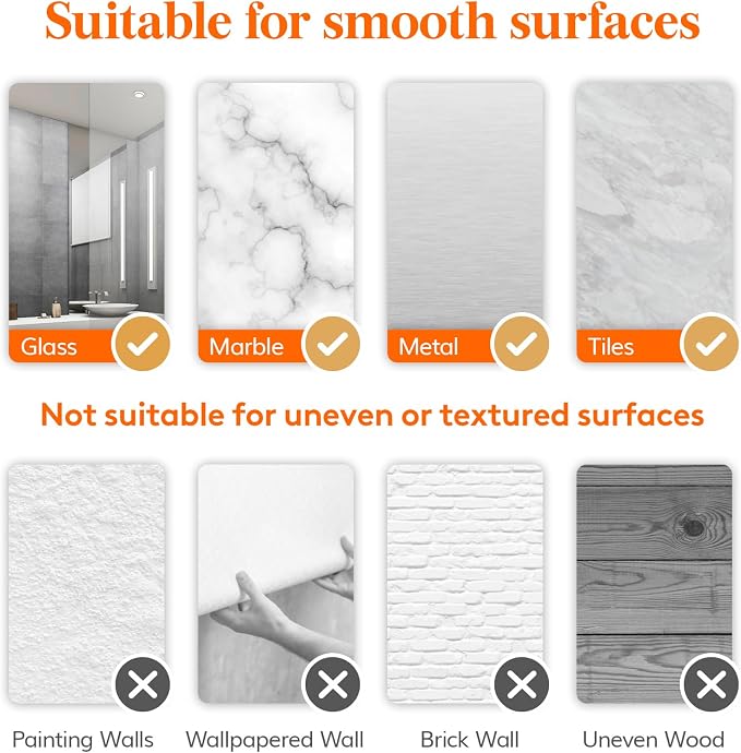 Lifewit Shower Caddy Suction Cup, NO-Drilling Bathroom Organizers and Storage Rack for Inside Shower, Plastic Removable Shower Shelves for Shampoo Strong Vacuum Suction, 26 cm/10 inch Long, 1 Pack