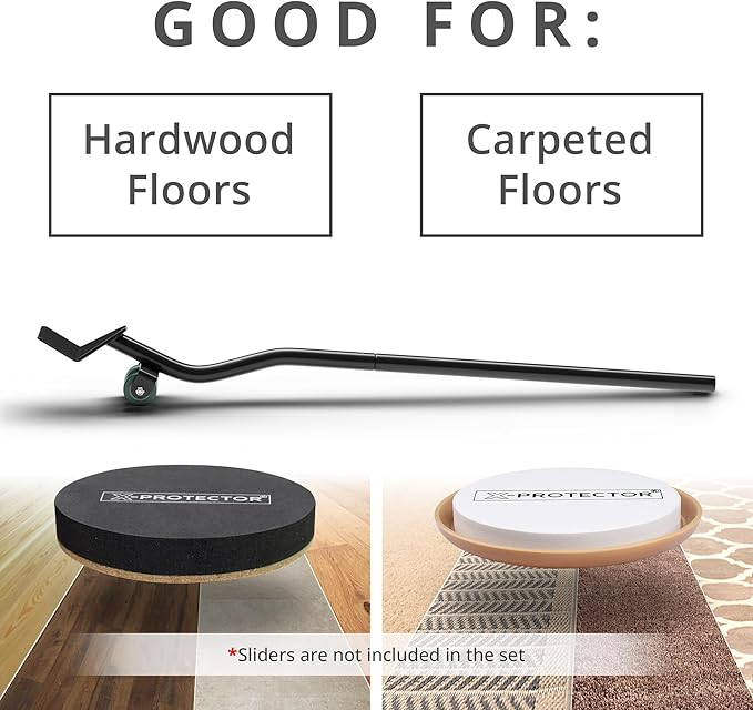 X-Protector Furniture Lifter Tool - Premium Furniture Jack Lifting Tool to Lift Furniture Easily - Appliance Lifter with 4.3" Adjustable Height - Ideal Jack to Lift Furniture Easily with No Effort