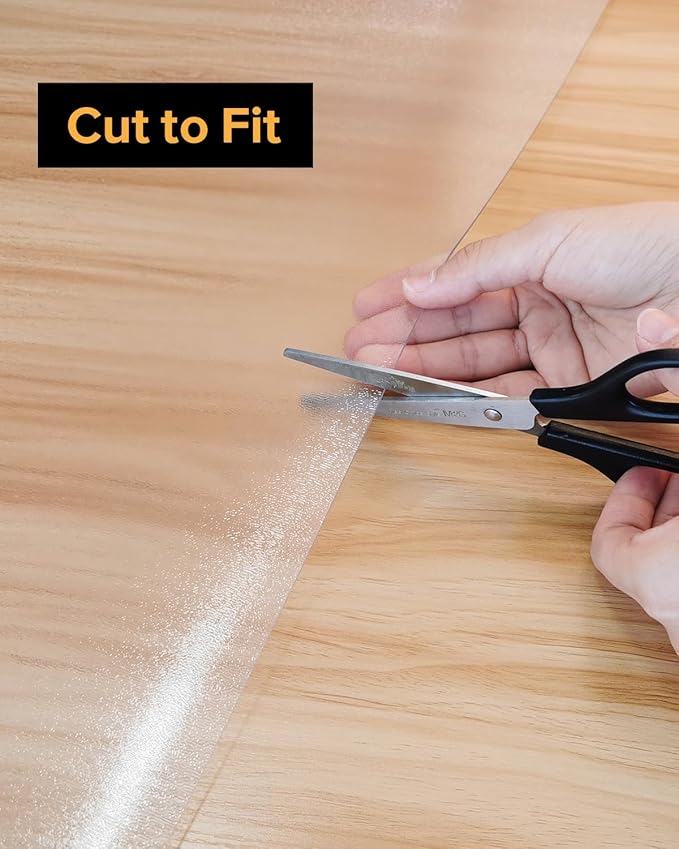 Clear Frosted Floor Mat, PVC Durable Anti-Scratch Floor Mat (28"x 36")