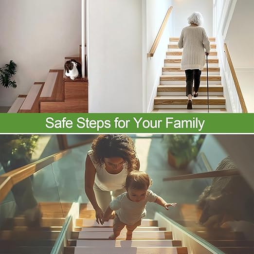 LLPT Grip Tape 8" x 16.5 Ft Clear Heavy Duty Anti Slip Tape for House Stairs Ladders Waterproof Indoor Non Slip Traction Strips for Bathroom Floor Steps Staircase Tread (ASC850PEVA)