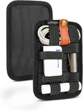 TACTICAL_GEEK EDC Organizer Board, Anti-Slip Elastic Woven Board, Utility Bag Insert Panel for Small Gear, Backpack Accessories (TCM11-S-Black)