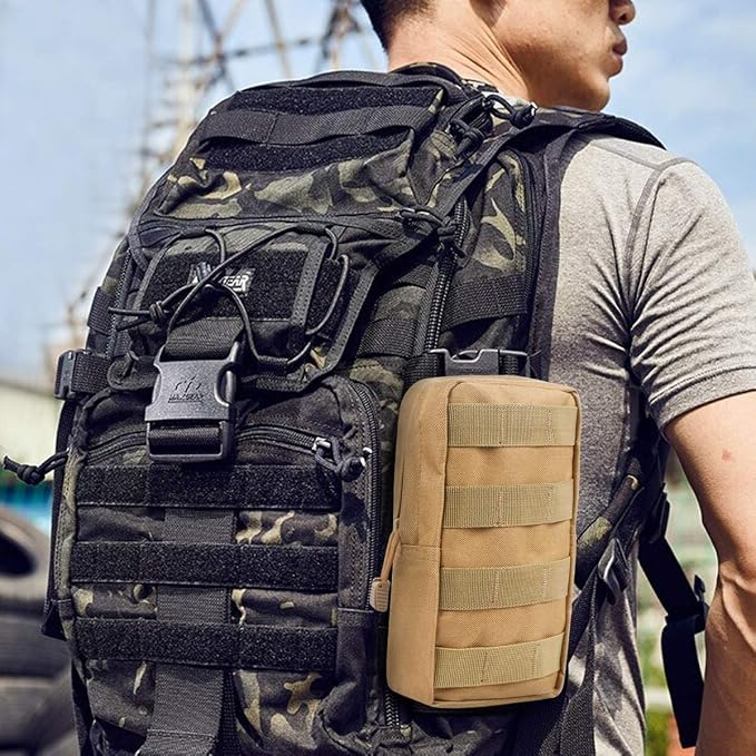 4-Pack Molle Pouch Tactical Molle Pouches Compact Utility EDC Waist Bag Pack