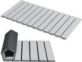 AWW Foldable Stone Bath Mat, Quick Dry Diatomaceous Earth Bath Mat with Non-Slip Mat, Super Absorbent, Easy to Clean, Compact for Small Bathrooms, 31.5 x 15.7, Light Grey