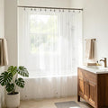 Barossa Design Super Long Clear Shower Curtain Liner 72" Wide x 108" Height - See Through Plastic Bath Curtain with Metal Grommets for Bathroom - Clear, 72x108