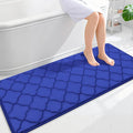 OLANLY Memory Foam Bath Mat Rug 59x24, Ultra Soft and Absorbent Bathroom Rugs, Non-Slip, Comfortable, Machine Washable Bath Carpet for Bathroom Floor, Tub Shower and Home Decor Accessories, Royal Blue