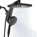 BOZYBO Rain Shower Head with Handheld: High Pressure Shower Heads with Handheld Spray Combo, 12" Rainfall Shower Head and 9 Sprays Hand Showerheads with Magnetic Docking and Power Jets, Matte Black