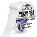 TAPEBEAR Carpet Tape Double Sided 2Inch x 30Yards, Heavy Duty Rug Gripper Anti Slip Anti Curling Floor Tape Residue-Free, Two Sided, Removable, Waterproof for Area Rugs, Mats, Strong Hold for Tile