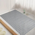 Tiamo Non Slip Large Shower Mat 35.4"*23.6", TPE Bath Mats for Inside Outside Shower,Extra Large Bathtub Mat with Suction Cups and Big Drain Holes