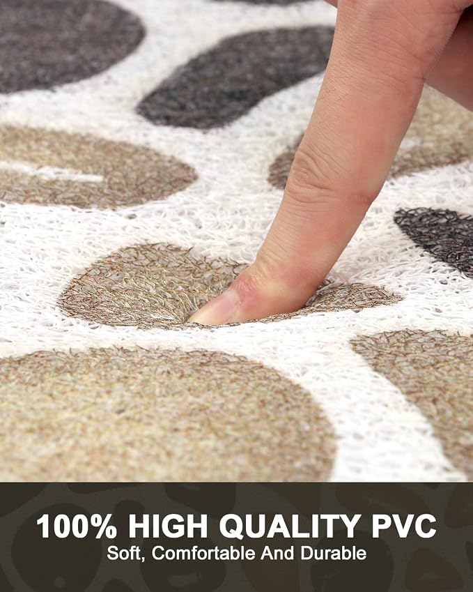 Large Shower Mat Non Slip: Anti Slip Shower Mats for Inside Shower, Soft PVC Loofah Shower Floor Mat, Extra Large Bath Mat for Shower, Tub, Bathroom, Floor, Kitchen, Home, Pool, Hotel, Quick Drying